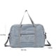 thumbnail image 3 of Bolsa de viaje plegable para mujeres y niñas | Bolsa deportiva ligera de mano | Capacidad de 25 l | Nailon resistente al agua | Bolsa de gimnasio para fin de semana | Negro, azul marino, gris y vino, 3 of 5