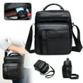 thumbnail image 4 of Men's Leather Cross Body Bag Casual Shoulder Messenger Satchel Side Bag,Cross Body Satchel Handbags for Wallet Purse Mobile Phone Keys By TWSOUL, 4 of 12