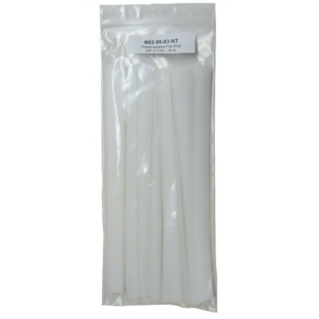 

Polyvance R02-05-03-NT Welding Rod 12 in L x 5/8 in W x 1/16 in THK Flat Polypropylene Natural - pack of 30