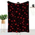 thumbnail image 4 of Fmlxio Gift Blanket, Valentines Day Throw Blanket Gifts for Mom, Wife, Red Pattern Blanket for Couch Sofa or Bed Deal for Days Holiday Decor, 4 of 7