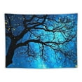 thumbnail image 5 of Shiartex  Galaxy Tapestry Wall Hanging Stars Blue Sky Wall Tapestry Tree Night Sky Wall Art for Bedroom Home Dorm Decor  40x30inch, 5 of 6