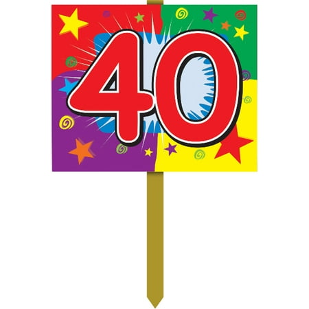 40 Birthday Yard Sign (Pack of 6)