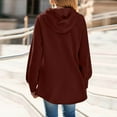 thumbnail image 2 of SHE IS White Crewneck Sweatshirt Women Lightweight Oversized Hoodies for Women Graphic Pullover Sweatshirts for Women Half Zip Crew Neck Tops for Women Long Sleeve My Orders Placed, 2 of 5