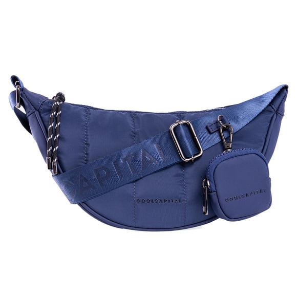 Bolso Crossbody Cool Capital Fuji, 4L, Ligero y Ajustable con Estuche para Accesorios – color Azul