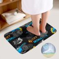 thumbnail image 3 of Ultra Soft Bathroom Rug And Mat Set, 2 Piece Car Bath Mat And U-Shaped Toilet Rug, Absorbent Non Slip Bathroom Set Fit Under Door For Summer Using, 3 of 6