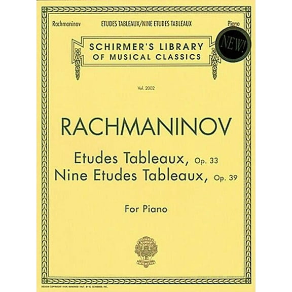 Schirmer's Library of Musical Classics Etudes Tableaux, Op. 33 & 39: Schirmer Library of Classics Volume 2002 Piano Solo, Book 2002, (Paperback)