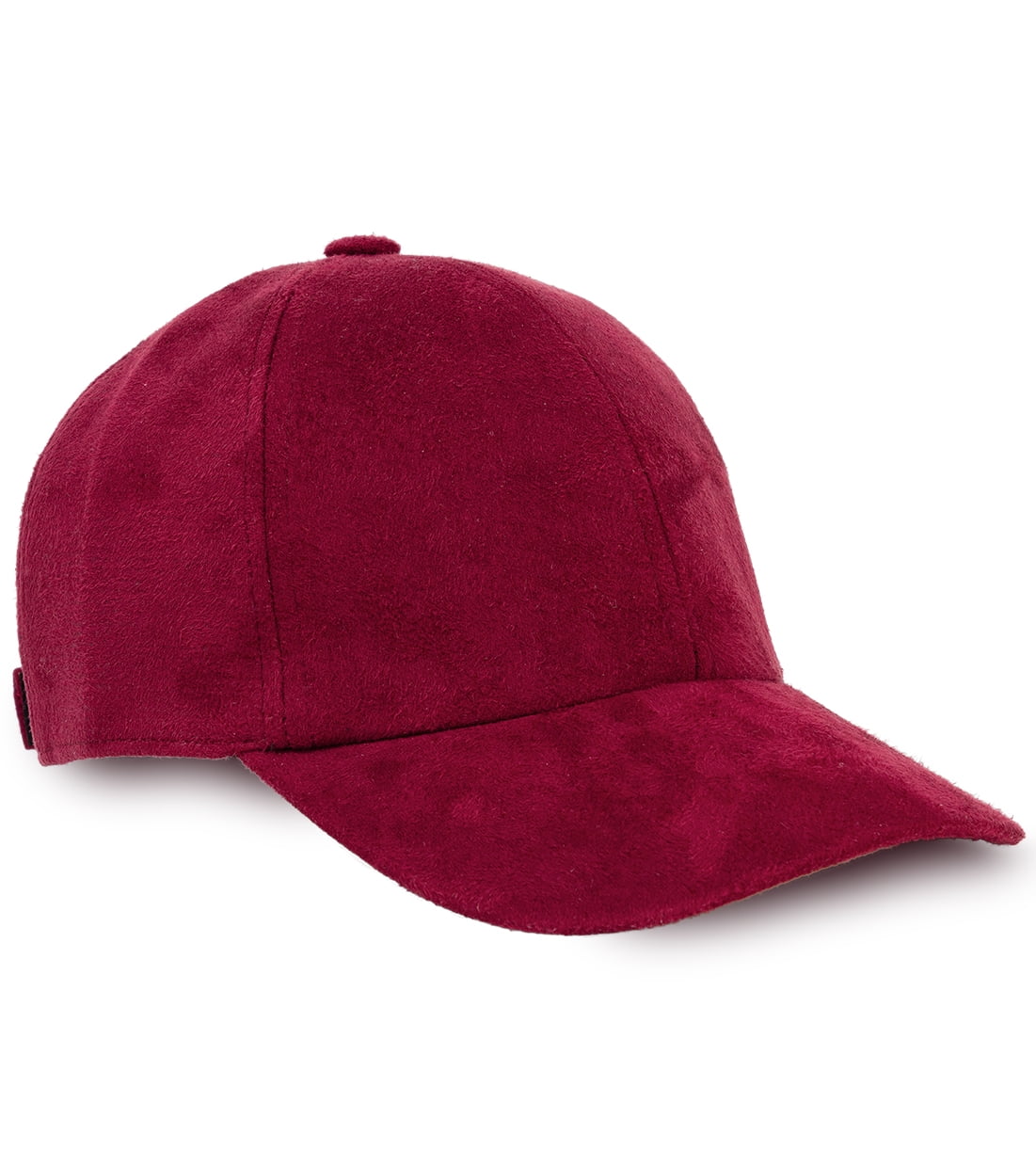 suede burgundy hat