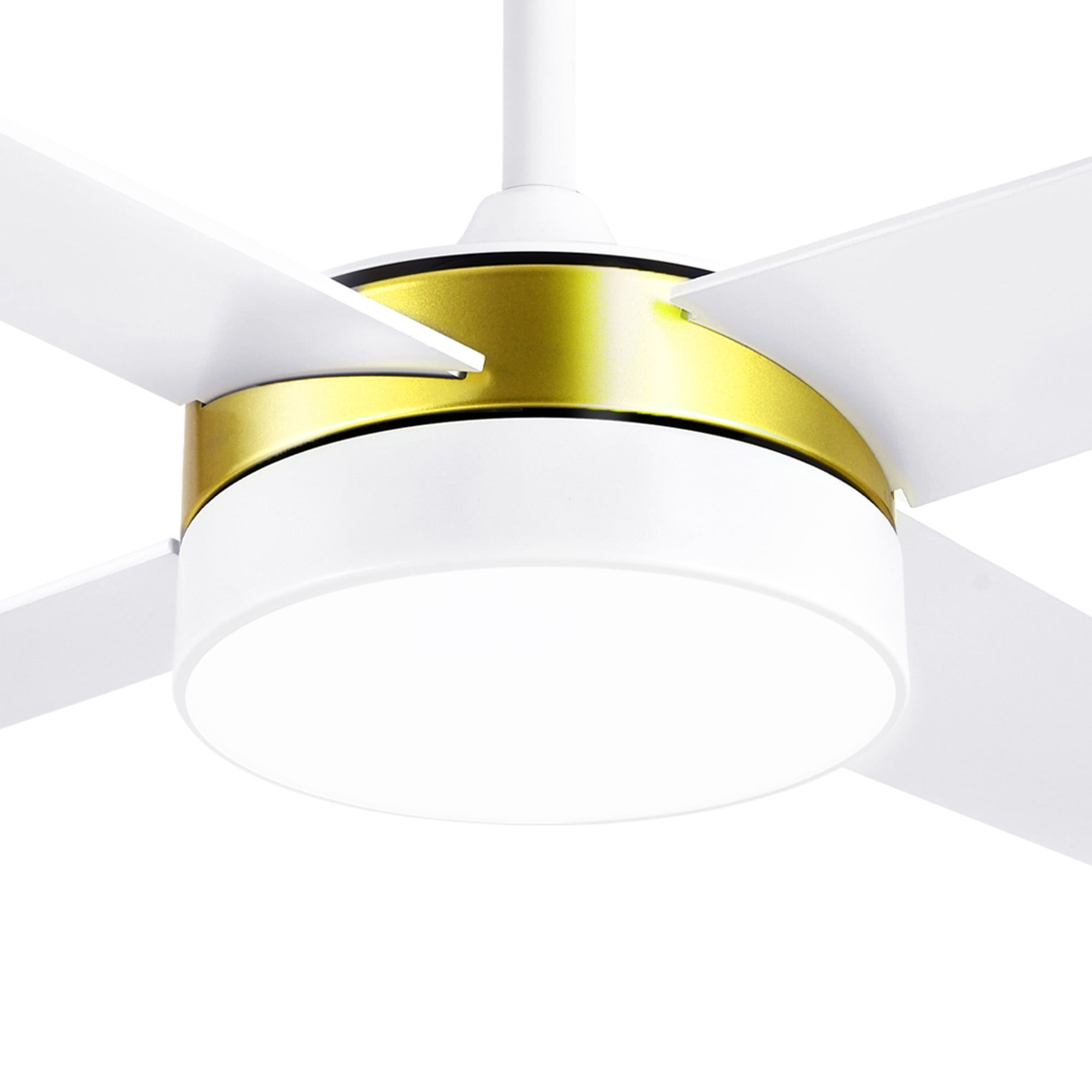 Uforic 52 Inch Ceiling Fans with Light and Remote, Modern Dimmable Fan for Indoor Outdoor