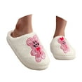 thumbnail image 3 of Christmas Shoes For Women Santa Slippers Cozy Furry House Slippers for Women Men Cute Warm Indoor Non-Slip Winter Cozy Shoes, 3 of 9