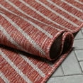 thumbnail image 3 of Well Woven Linden Red Indoor/Outdoor Stripes Geometric 5x7 (5'3" x 7'3") Area Rug, 3 of 8