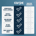 thumbnail image 4 of Carpe Underarm Antiperspirant and Deodorant for Men, Mountain Breeze and Fresh Powder, 1.69 fl oz (2 Pack), 4 of 7