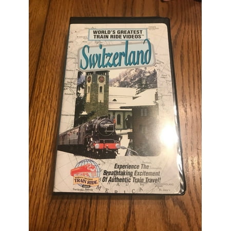 Switzerland , World's Greatest Train Ride Videos - VHS, Clamshell Ships N