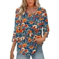 thumbnail image 6 of Women Short Sleeve Tops Trendy Blouses for Women Casual Red Shirts for Women Dressy, 6 of 7