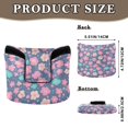 thumbnail image 2 of Haosy Pink Teal Small Flowers Golf Mallet Putter Cover Strong Magnetic Leather Golf Club Headcover Closure, 2 of 7