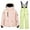 Green, variant on Kids Winter Jacket and Snow Pants New Children's Winter Thick Waterproof Windproof and Warm Hooded Long Sleeved Top   Suspender Ski Pants Two-Piece Set for Kids Style B-11 Green 13-14 Years