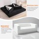 thumbnail image 2 of Qinaqin 78.8" 5-in-1 Modular Convertible Corduroy Floor Sofá Cama – Folding Sleeper con Armrest Backrest & Pillow Space-Saving Multi-Position para Living Sala Dormitorio Apartment, 2 of 5