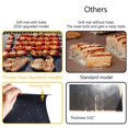 thumbnail image 2 of Dalazy 5pcs Barbecue Grill Mat Anti-Adhésive Barbecue Tapis de Cuisson avec Trou Résistant à la Chaleur Tapis de Barbecue Réutilisables Pad pour la Maison Grill Extérieur, 2 of 9