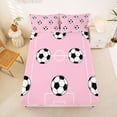 thumbnail image 5 of Erosebridal Soccer Kids Bed Sheets,Football Lovers Ball Games King Sheets For Boys Teens 4pcs, 5 of 6