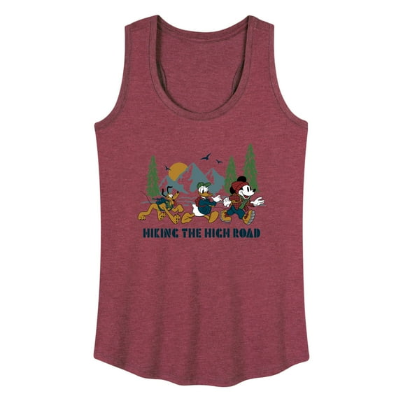 Mickey & Friends - Hiking The High Road - Women's Racerback Tank Top