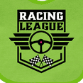 thumbnail image 4 of Inktastic Racing League with Race Car Wheel and Wings Boys or Girls Baby Bib, 4 of 4