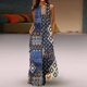 thumbnail image 2 of Elegante mujer Casual con cuello en V vestidos estampados verano sin mangas vestido de jersey OAVQHLG3B Store  lin121212, 2 of 5