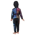 thumbnail image 6 of Bullpiano Matching Family Pajamas Sets Holiday Halloween Hooded One-Piece PJS Family Skeleton Jumpsuit, 6 of 9