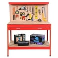 thumbnail image 4 of Costway Table de Rangement d'Atelier pour Banc de Travail W/ Tiroir Peg Board, 4 of 7