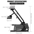 thumbnail image 3 of GloryStar Support de Volant de Course en Acier G920, Support de Levier de Vitesse Pliable, Design Réglable en Hauteur et en Inclinaison, Compatible avec G25, G27, G29, G920, 3 of 8