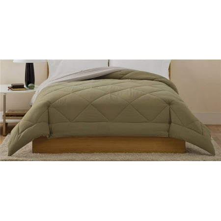 Comforter in Sage Green and Ecru (Twin - 86 in. L x 63 in. W)