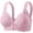Light Purple, variant on Women's Front Closure Bras for Senior Comfort Wireless Plus Size Full Coverage Everyday Lightweight Non Padded Underwire, Size 46