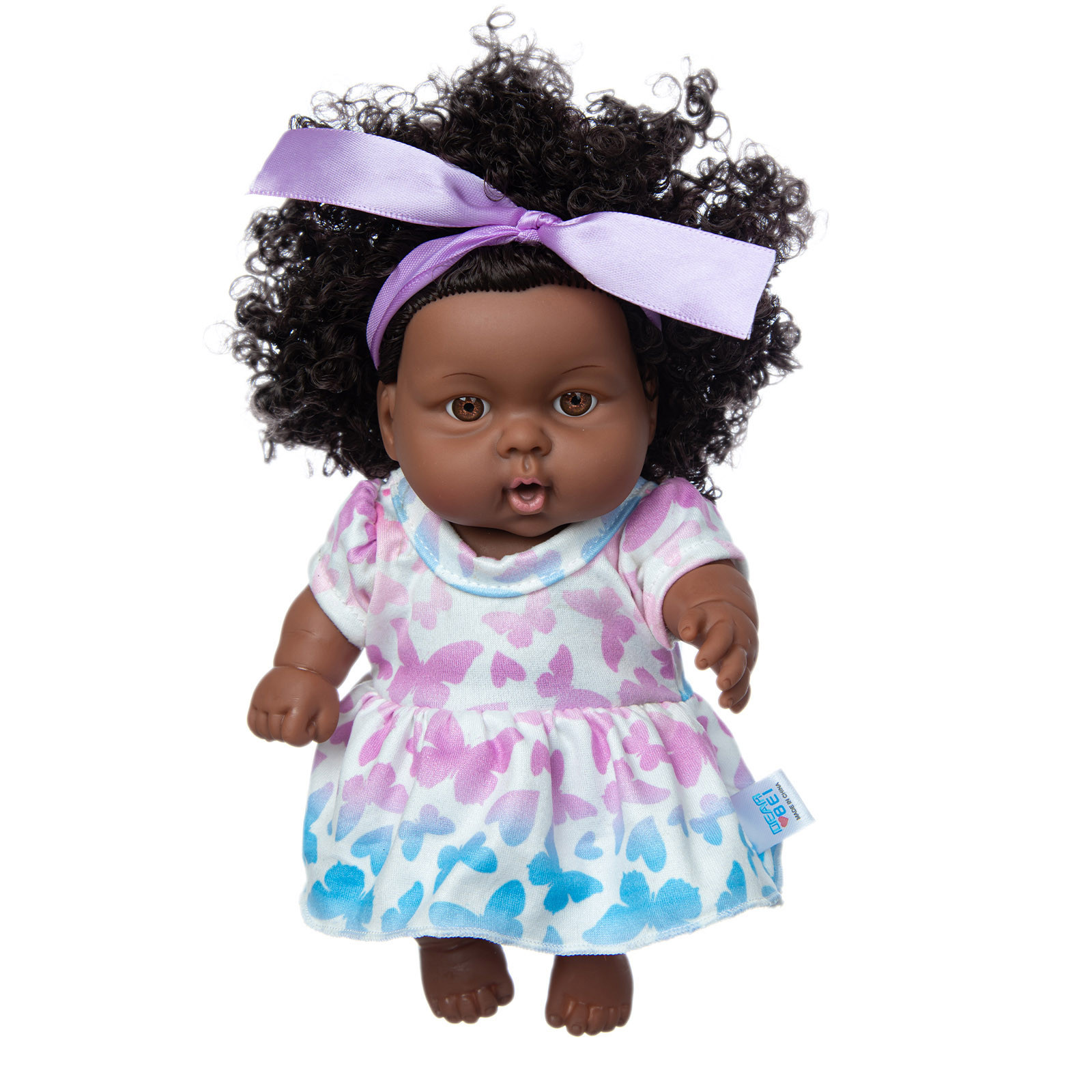 Snorda Toys Black African Black Baby Cute Curly Black 8Inch Vinyl Baby