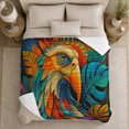 thumbnail image 5 of Vibrant Mandala Eagle Autumnal autumn celebration, Festive autumn celebration Scene, Warm Flannel Blanket for Living Room and Reading Nook, Art Lovers autumn celebration Gift, Festive Home Decor, 5 of 9