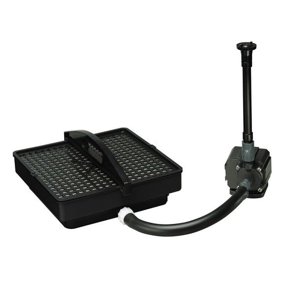 Pondmaster 02212 Pond Fountain Pump Filter Kit 250 GPH PMK 1250 & Fountain Head