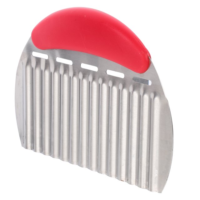 Cortador de frutas portátil de acero inoxidable, versátil, de plástico, para patatas y verduras, 2 juegos