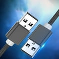 thumbnail image 5 of USB 2.0 Fast Charging Cable 480Mbps Transfer Speed USB 2.0 Male to Male for USB Drive Reader Hard Drive Laptops, 5 of 9