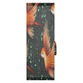 thumbnail image 3 of Flying Orange Birds Door Curtain 54x72in UV Blocking Mesh with Adjustable Tie Back Rod Pockets, 3 of 10