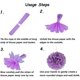 thumbnail image 5 of Paquete de 18 flores de pompones azules, kit de papel decorativo para fiesta, 5 of 5
