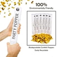 thumbnail image 6 of Clover Products Confetti Poppers Premium Large Confetti Cannon - 6 Pack Gold Mylar | Launches 20-25ft | Celebrations, New Year's Eve, Birthdays and Weddings, 6 of 6