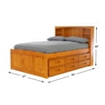 thumbnail image 5 of OS Home and Office Furniture 82121K6-22 Solid Pine Bed in Warm Honey Brown, 5 of 6