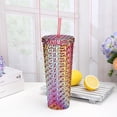 thumbnail image 1 of Mainstays plastic 26 ounce Luster Sipper Tumbler, Red, 1 of 3