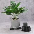 thumbnail image 5 of Uxcell Planter Flower Pot Feet Square Rubber Invisible Riser, Black 4 Pack 2x2x1", 5 of 5