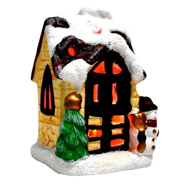 de casa de muñecas de madera DIY de resina creativa de Navidad casa en Árbol más Sunnimix Casa de miniatures