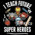 thumbnail image 2 of Men's Marvel Avengers Classic I Teach Super Heroes  Graphic Tee Black 5X Large, 2 of 5