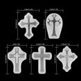 thumbnail image 4 of 5pcs Small Cross Shaped Silicone Resin Molds Flexible, Tear-Resistant for Resin Craft Lovers, Soap Making, 4 of 8