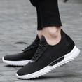 thumbnail image 4 of Men Sweat-Free Casual Walking Shoes, summer ventilated mesh sports sneakers with cool feeling. Cushioned footbed effectively relieves foot fatigue after long walking., 4 of 5