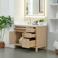 thumbnail image 4 of Cerrito 42" Wood Vanity in Natural Oak Grain Engineered Stone Top no Mirror, 4 of 15