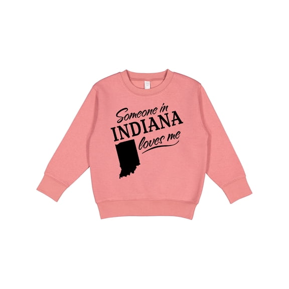 Inktastic Someone in Indiana Loves Me Toddler Sweatshirt