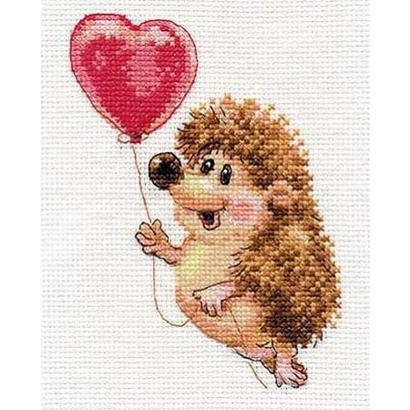 UPC: 4610009342573 | Counted Cross-Stitch Kit On Cloud Nine 0-132 Needlework Animal Red Brown Easy