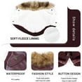 thumbnail image 2 of UOSIA Dog Leather Jacket for Small Dogs, Warm Fleece Lined Coat for Puppy Cat, 2 of 5