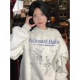 thumbnail image 5 of Sudadera holgada con estampado de ballet vintage para mujer, estilo vintage, estilo kawaii, estilo Y2K, de manga larga, para invierno, 5 of 5